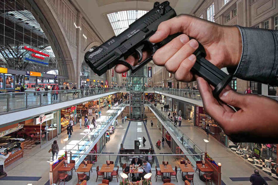 Der 21-Jährige Waffenträger wurde im Leipziger Hauptbahnhof festgenommen.
