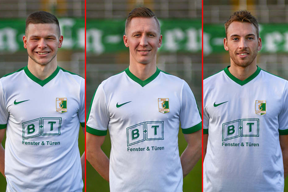 Haben ihre Verträge um ein Jahr verlängert (v. l. n. r.): Tim Bunge, Florian Schmidt und Felix Paul.