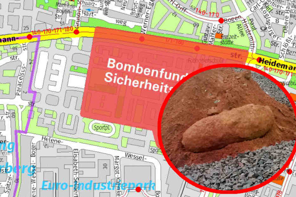 Der Sicherheitsbereich rund um die Fundstelle muss bis 17 Uhr geräumt werden. (Symbolbild)