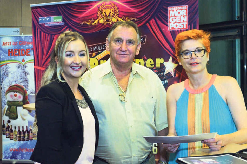 Bewerberin Ina Freund (24, l.) beeindruckte die Jurymitglieder Mario Müller
Milano und Katrin Koch mit einem ganz besonderen Titel: Ina trug schon die
Schärpe der „Miss Passau“.