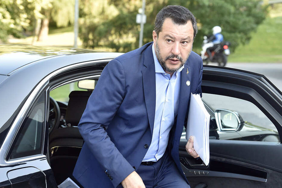 Matteo Salvini, Innenminister von Italien, trifft am 18. Juli 2019 zum informellen Treffen der EU-Innenminister im finnischen Helsinki ein.