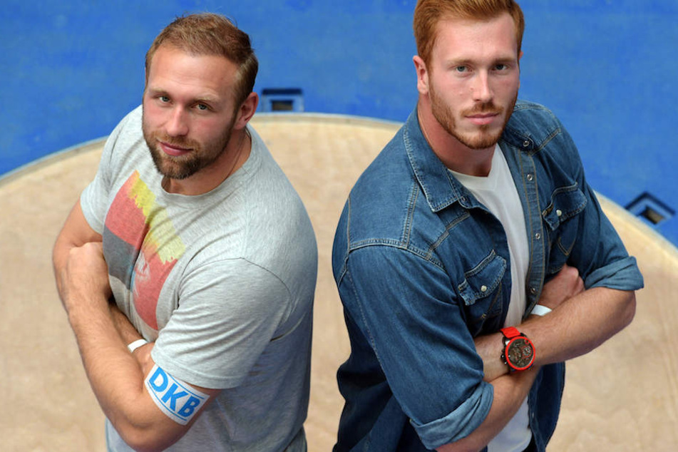 Die Diskus-Brüder Robert (33, li.) und Christoph Harting (28).