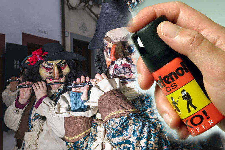 Die Feiernden wurden mit Pfefferspray attackiert.