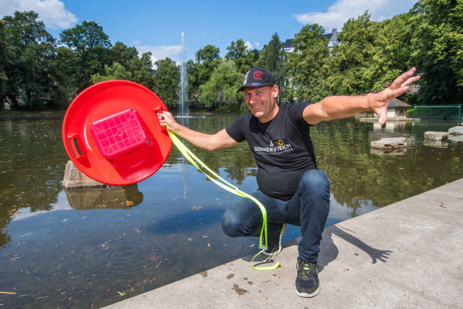 Till Schwabe (56) freut sich auf das diesjährige Hitschenrennen auf dem Schutzteich in Annaberg-Buchholz.
