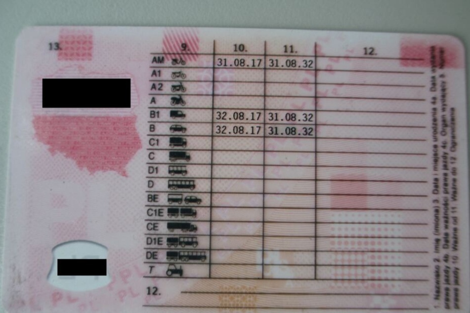 Bei der Datumsangabe auf dem falschen Führerschein wurden die Polizisten stutzig...