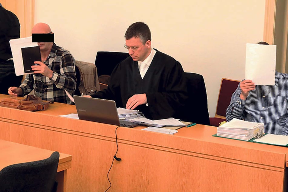 Schuldig: Uwe W. (59, l.) und Tilo V. (58) wurden zu Haftstrafen
verurteilt.