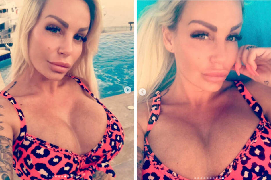 Gina-Lisa Lohfink geht es beim Foto-Shooting in Ägypten offenbar sehr gut.