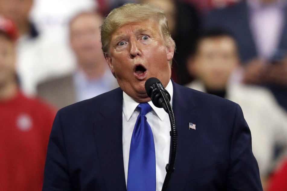 Donald Trump (73) bei der Wahlkampfveranstaltung in der UW-Milwaukee Panther Arena.