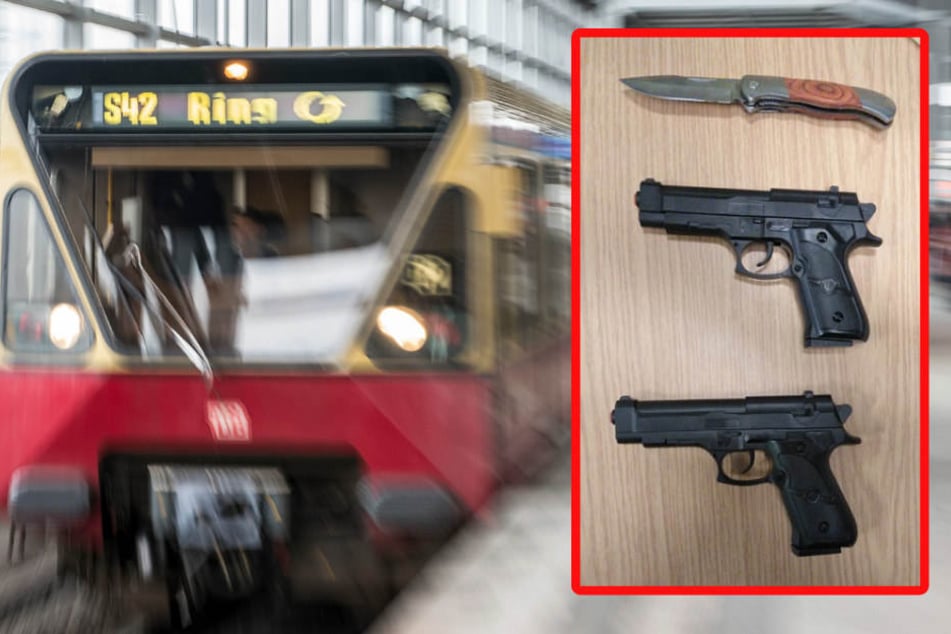Die Bundespolizei konnte diese Waffen sicherstellen. (Bildmontage)