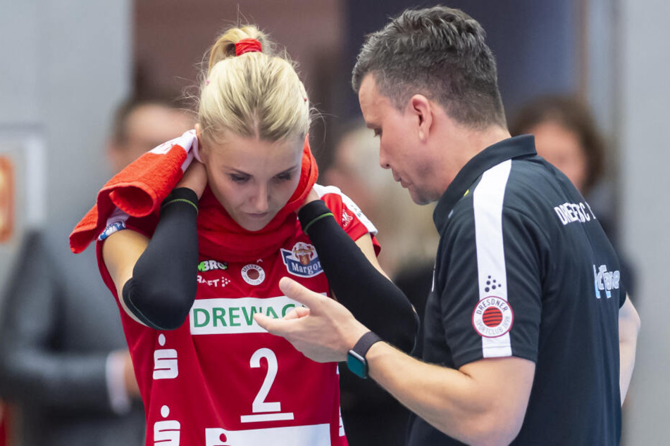 Mareen von Römer bei einem ihrer beiden Einsätze in dieser Saison: Beim Heimspiel gegen den SC Potsdam.