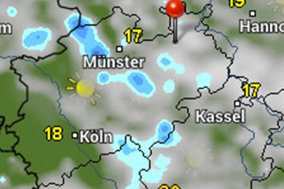 Es wird immer mal wieder regnen.