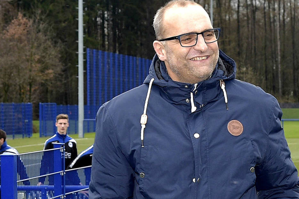 Gerrit Meinke hat derzeit gut lachen: Die Lizenz für die 2. Bundesliga hat der DSC unter Auflagen erhalten.