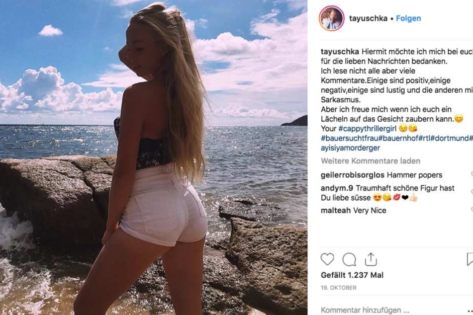 Tayisiya (21) zeigt sich recht gewagt im Internet bei Instagram