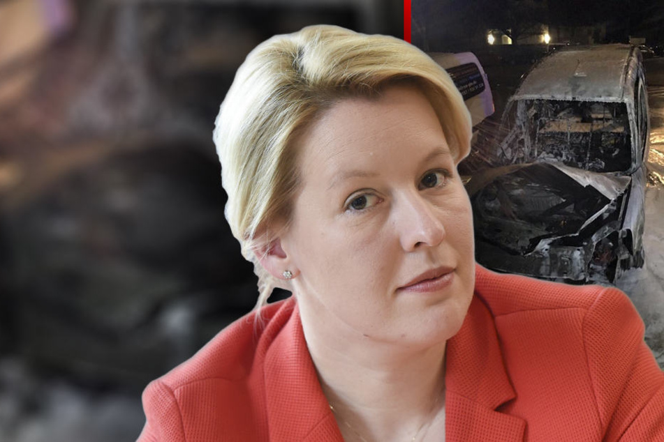 Bezirksbürgermeisterin Giffey zeigte sich nach dem feigen Angriff auf den Buchhändler bestürzt. (Bildmontage)