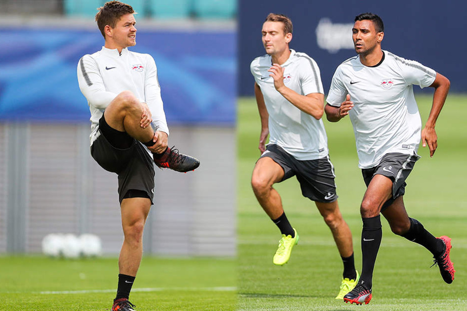 Dominik Kaiser (li.) und Marvin Compper (re., neben Stefan Ilsanker, M.) sind unzufrieden mit ihrer Rolle als Reservisten.