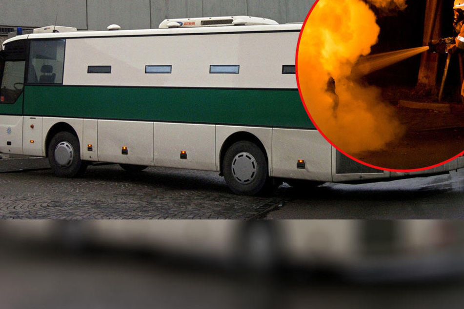 In Brehna ist ein Gefangenentransporter in Flammen aufgegangen. War es Brandstiftung? (Symbolbild)
