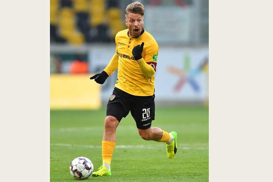 Mit dem Ball am Fuß gibt Patrick Ebert Anweisungen. Seine Ausstrahlung auf dem Platz in der Partie gegen seinen einstigen Arbeitgeber FC Ingolstadt war überragend.