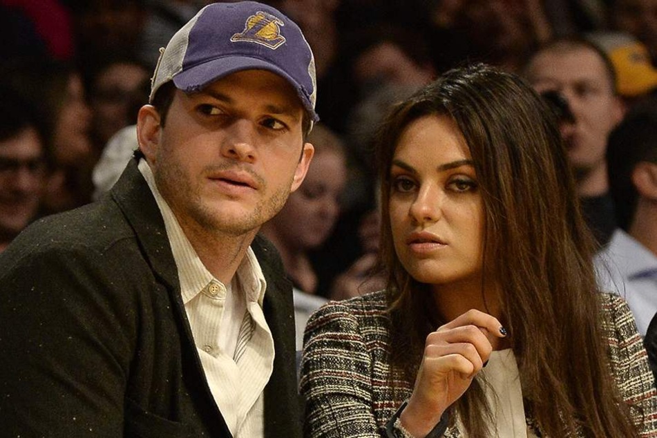 Ein Bild aus besseren Zeiten. Mila Kunis mit einer gesunden Figur und Ashton Kutcher.