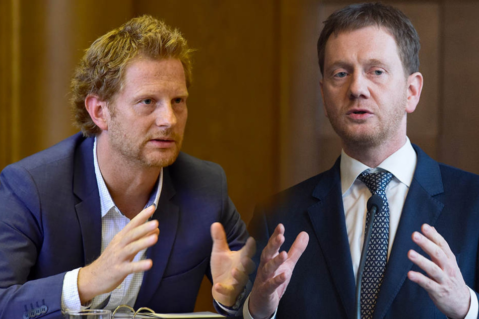 Baudezernent Michael Stötzer und MP Michael Kretschmer sehen sich zum Verwechseln ähnlich.