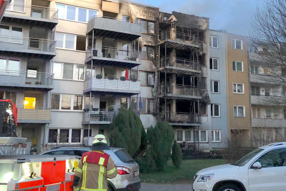 Das Feuer wütete über mehrere Stockwerke.