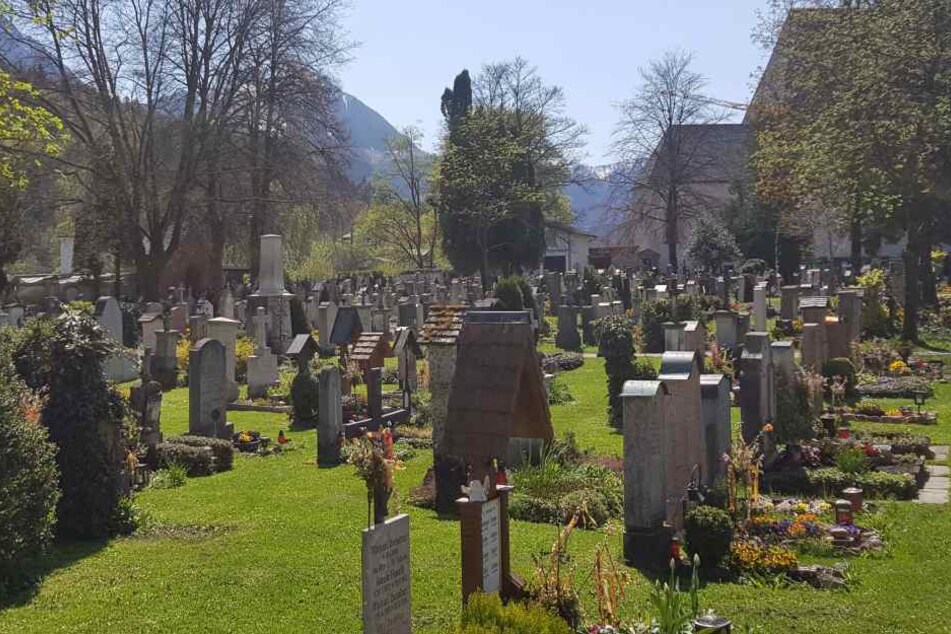 Begehrte Ruhestätte: Der alte Friedhof in Berchtesgaden.