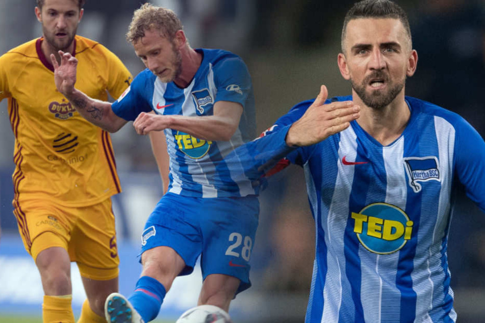 Die Verträge von Kapitän Vedad Ibisevic und Fabian Lustenberger laufen zum Saisonende aus. (Bildmontage)