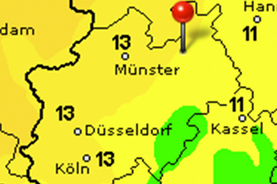 Schon am Montag gehen die Temperaturen zurück.