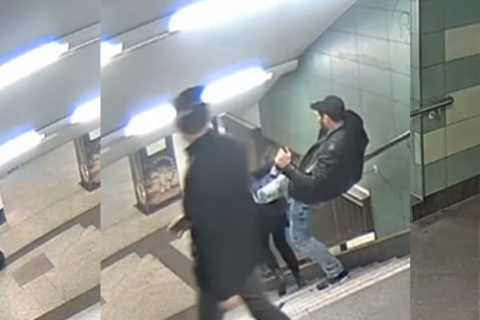 Mit einem brutalen Fußtritt stieß der Mann eine junge Frau die Treppe herunter.