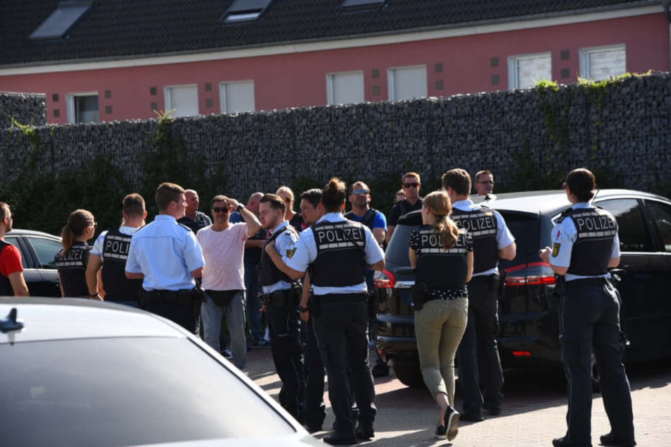 Die Polizei war mit über 100 Beamten im Einsatz.