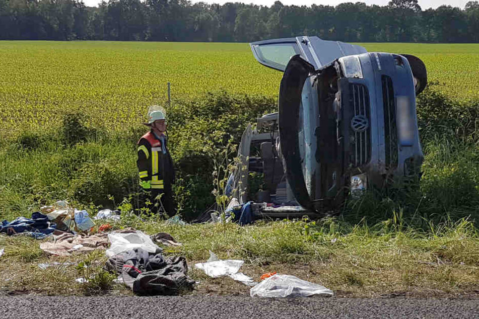 Eine Frau starb noch an der Unfallstelle.
