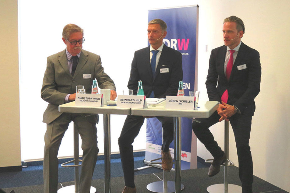 Stellten ihre Markenstudie am Donnerstag in Leipzig vor: Christoph Wild, Reinhard Hild und Sören Schiller (v.l.n.r.)