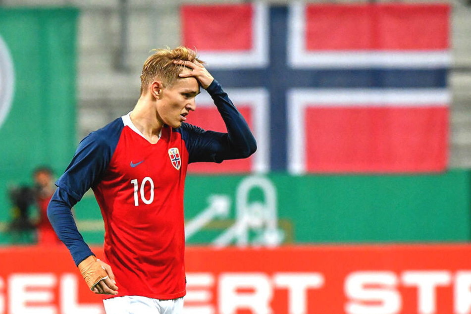 Martin Ödegaard im Trikot der norwegischen Nationalelf.