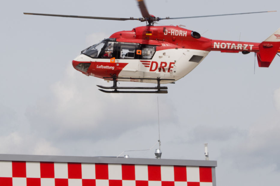 Mit einem Rettungshubschrauber wurde der Junge nach Frankfurt gebracht.