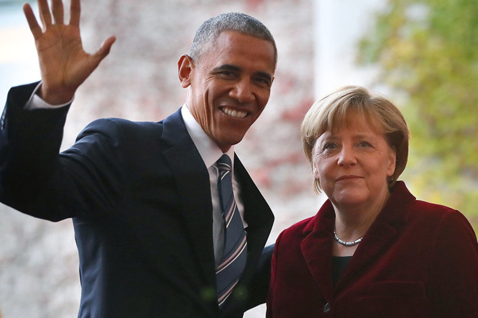 Werden am 25. Mai wieder gemeinsam vor die Kameras treten: Ex-US-Präsident Barack Obama und Bundeskanzlerin Angela Merkel.