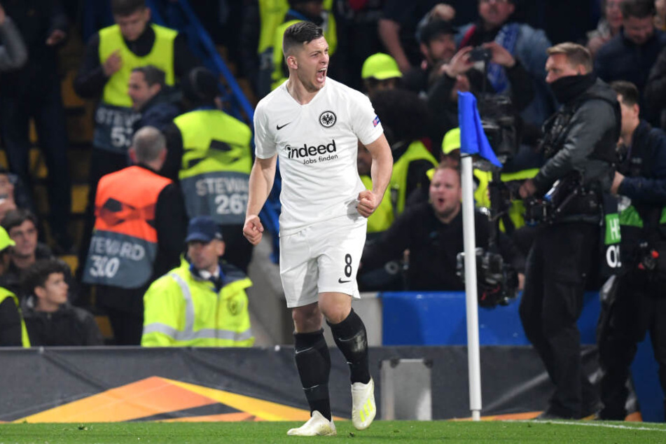 Luka Jovic von Eintracht Frankfurt könnte noch zum Top-Torjäger der Europa League werden.
