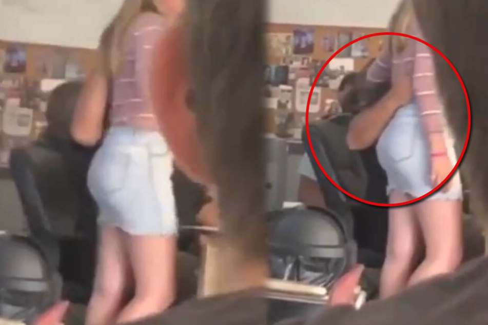 Das Video zeigt deutlich, wie innig der Lehrer mit seiner Schülerin umgeht.