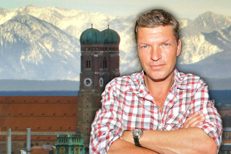 Der Schauspieler Hardy Krüger junior schaut in die Kamera. (Bildmontage)