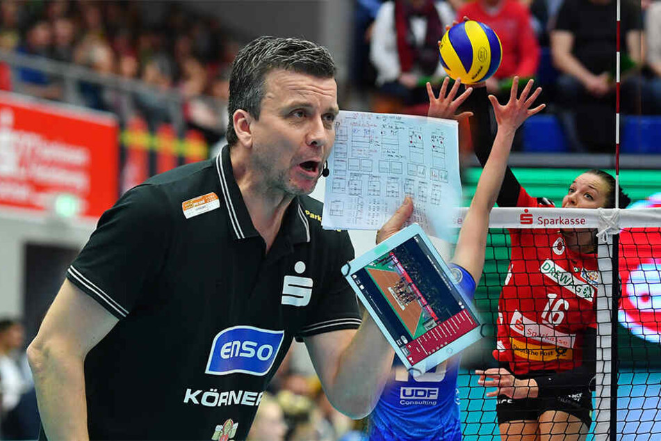DSC-Coach Alex Waibl war trotz der Niederlage zufrieden mit seine Girls.