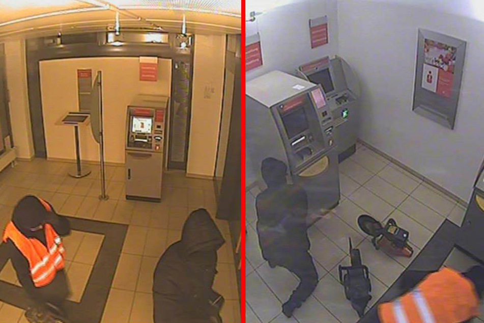Nach einer halben Stunde verließen die Täter die Sparkasse wieder.
