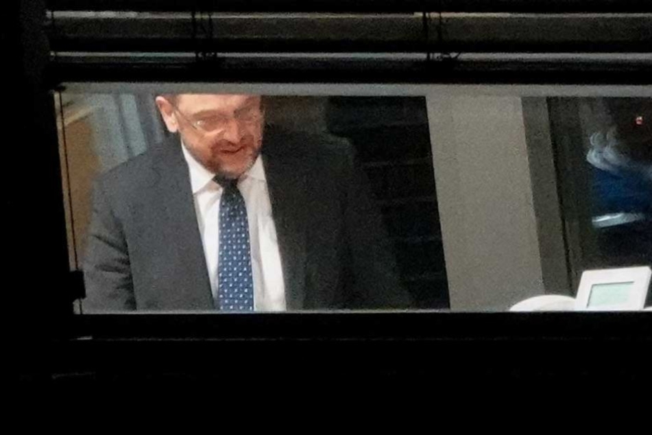 Der SPD-Vorsitzende Martin Schulz während der Verhandlungen.