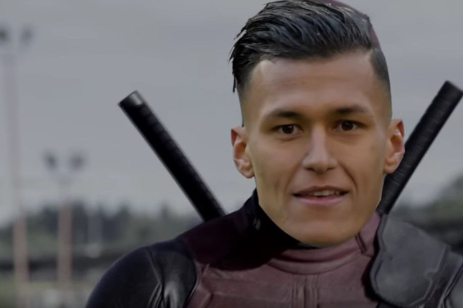 Davie Selke macht als Deadpool eine gute Figur.