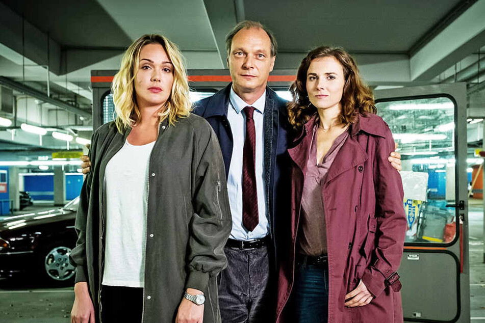 Die Ermittler (v.l.): Alwara Höfels (34), Martin Brambach (49) und Karin
Hanczewski (34).