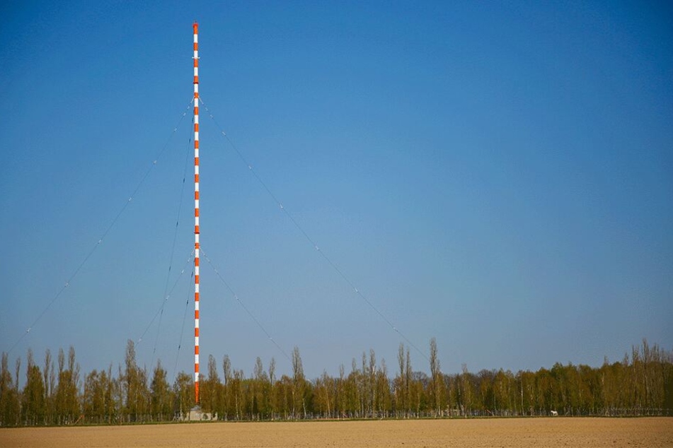 Der 154 Meter hohe Funkturm ist nicht nur für die Wilsdruffer ein Wahrzeichen der Region.