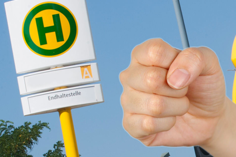 Erst Handschellen und ein Mundschutz konnten die aggressive Frau stoppen. (Bildmontage)