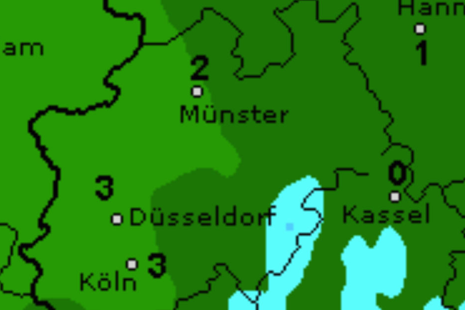 Die Temperaturen pendeln sich am Wochenende bei drei Grad ein.