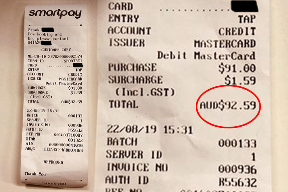 92,59 Australische Dollar (rund 56 Euro) zahlte ein Taxigast für 10 Minuten Fahrt.