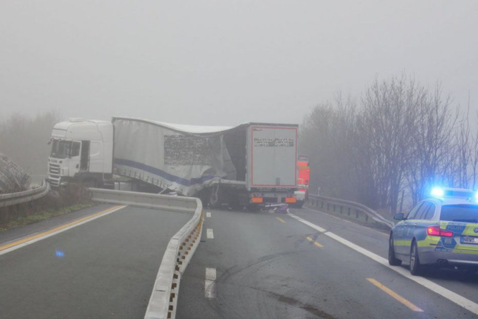 Anfang April raste ein Lastwagen in die Mittelschutzplanke.