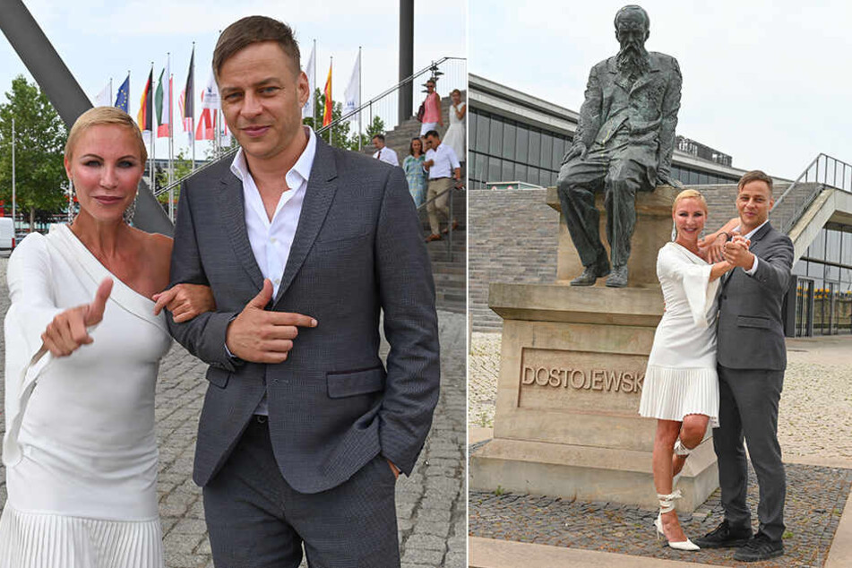 Sexy Sachsen-Star-Export nach St. Petersburg: Tom Wlaschiha (46) wagt einen Walzer mit Opernsängerin Nadja Michael (50).