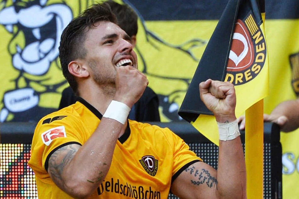 Am ersten Spieltag bejubelte Pascal Testroet zum ersten und bisher letzten Mal ein Zweitliga-Tor.