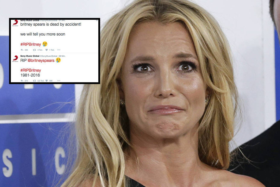 Der makabere Tweet des gehackten Sony-Accounts besagt, dass Britney Spears bei einem Unfall ums Leben gekommen sei.